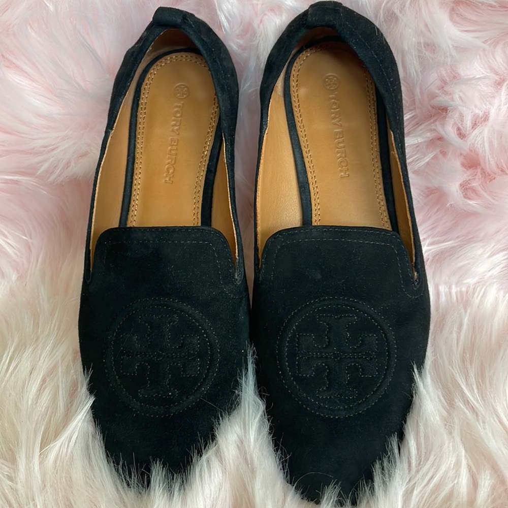 Tory Burch Elastic loafer- silk suede